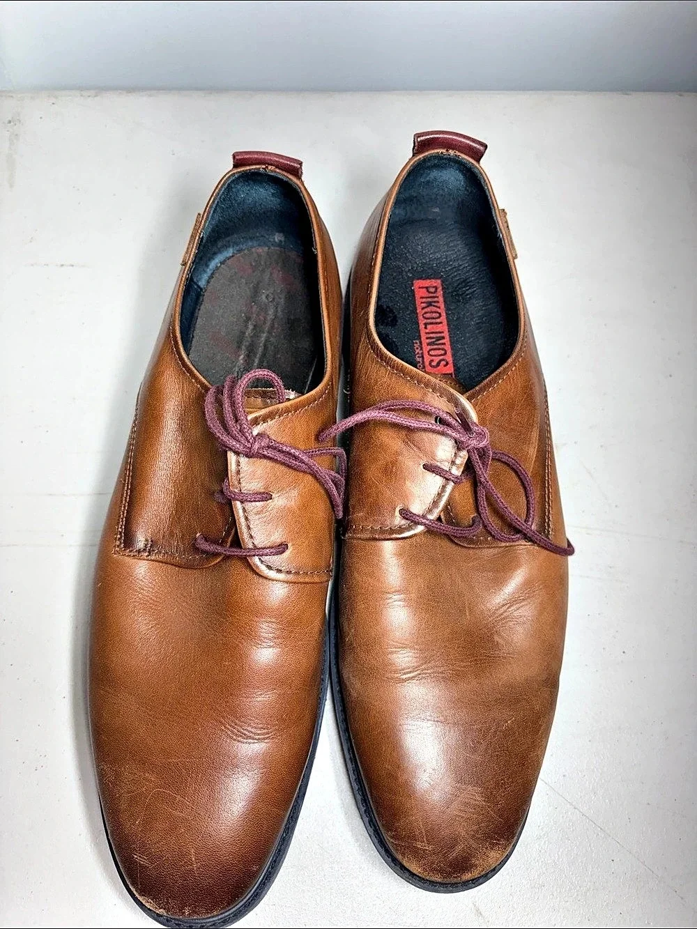 Pikolinos Brown Leather Derby Shoes EU 45